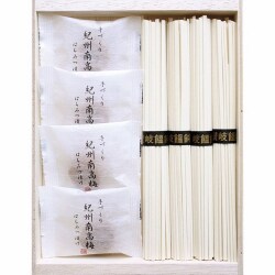 紀州南高梅・讃岐うどん詰合せ（木箱入）